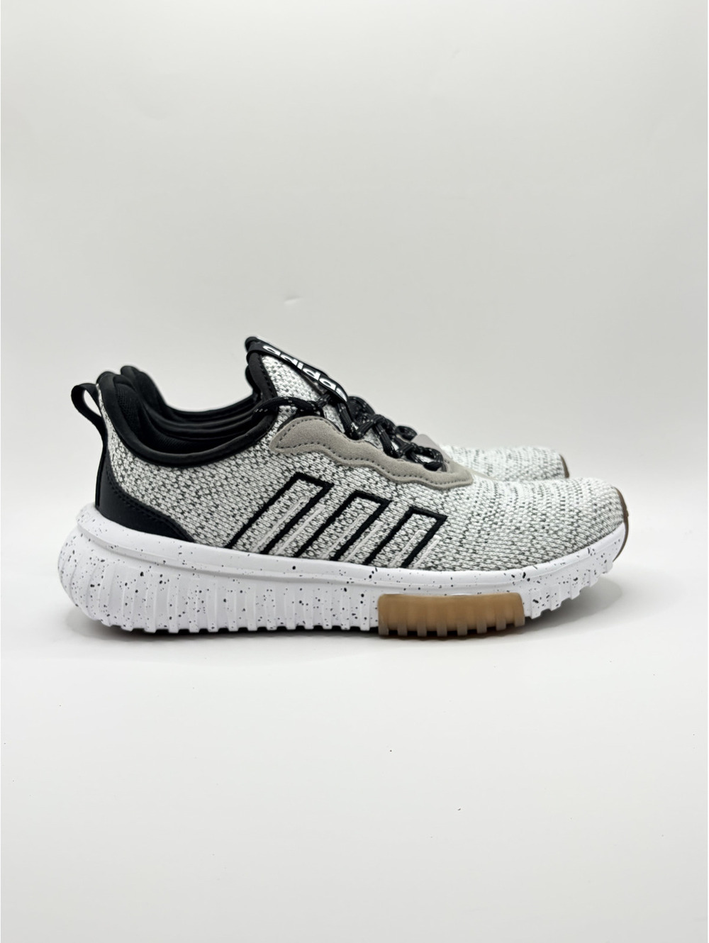 Adidas Kaptir Flow 2.0 Sneakers‎ Size 5.5 White Grey Black Cloudfoam Cushioning